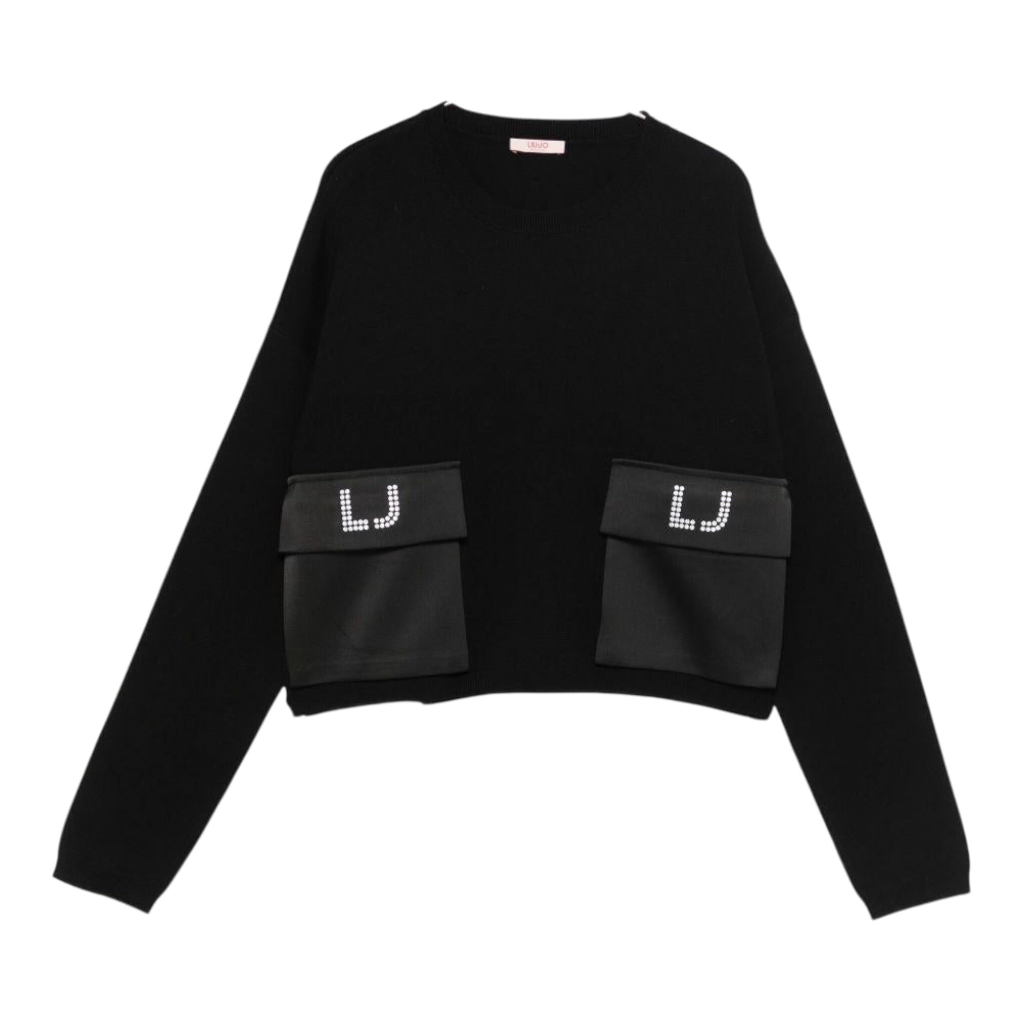 Liu Jo Maglia Girocollo tinta unita Nero per Bambina GF5026XXX NERO LIU JO 