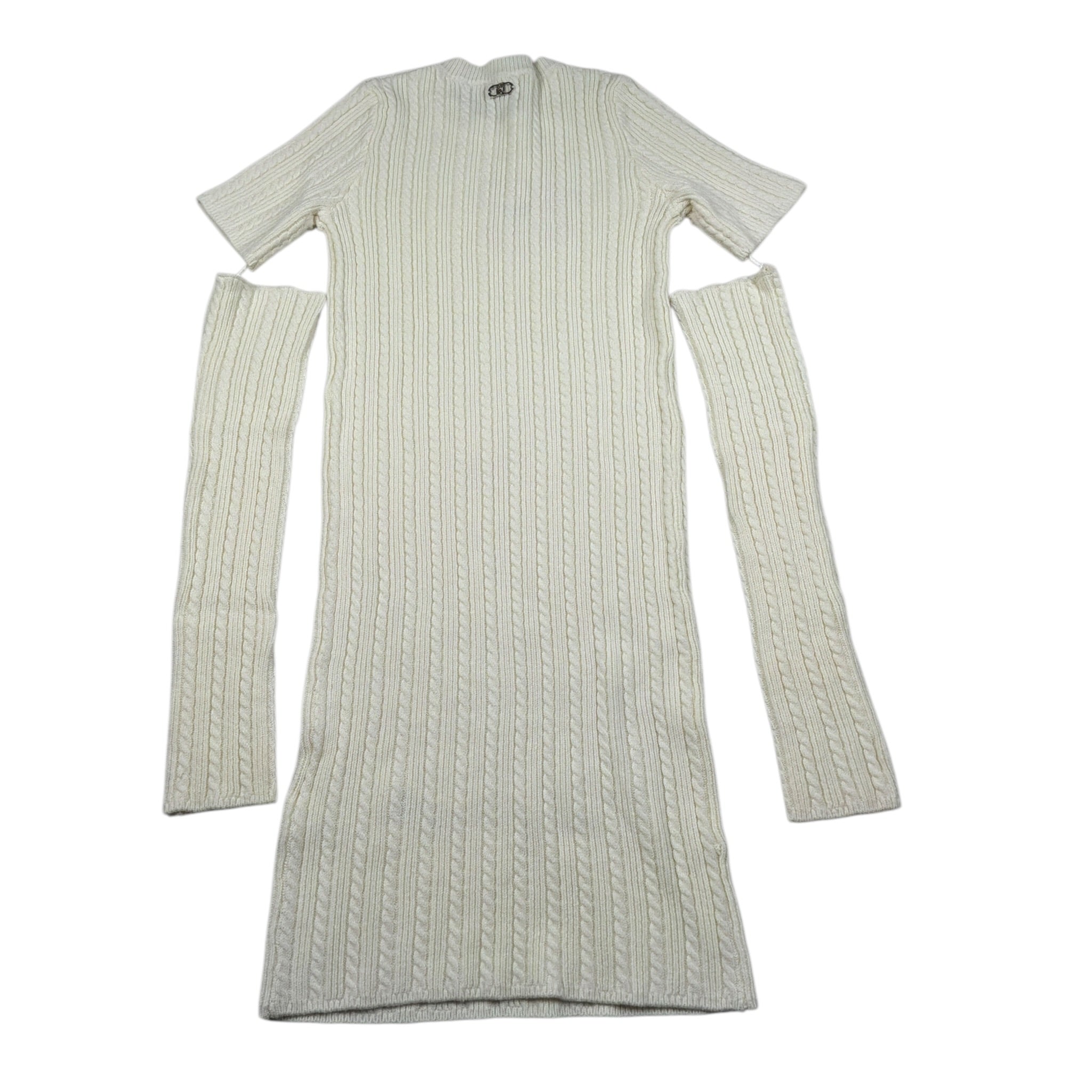 Liu Jo Abito Mezza Manica tinta unita con Manicotti Panna per Bambina GF5028 PANNA LIU JO 