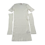Liu Jo Abito Mezza Manica tinta unita con Manicotti Panna per Bambina GF5028X PANNA LIU JO 