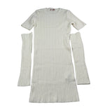 Liu Jo Abito Mezza Manica tinta unita con Manicotti Panna per Bambina GF5028X PANNA LIU JO 