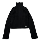 Liu Jo Maglia Collo Alto tinta unita Nero per Bambina GF5031 NERO LIU JO 