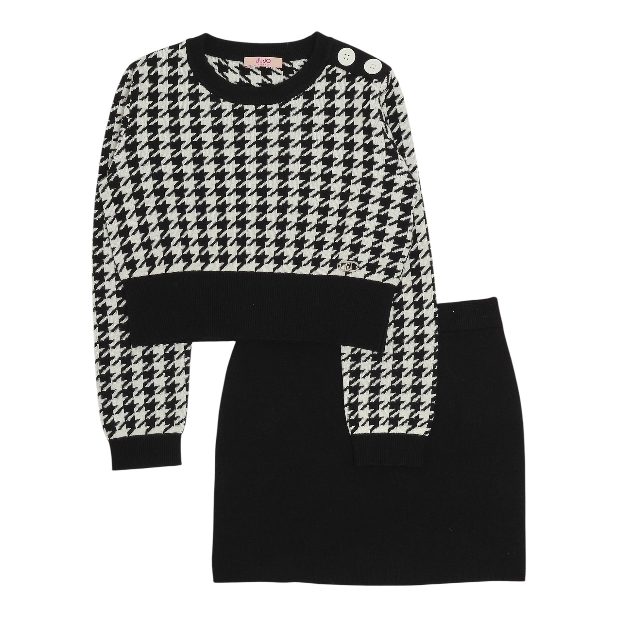 Liu Jo Completo 2 Pezzi Maglia-Gonna Nero per Bambina GF5032X NERO LIU JO 