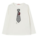 Liu Jo Shirt tinta unita con Brillantini Bianco per Bambina GF5042 BIANCO LIU JO 
