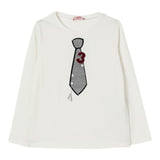 Liu Jo Shirt tinta unita con Brillantini Bianco per Bambina GF5042 BIANCO LIU JO 