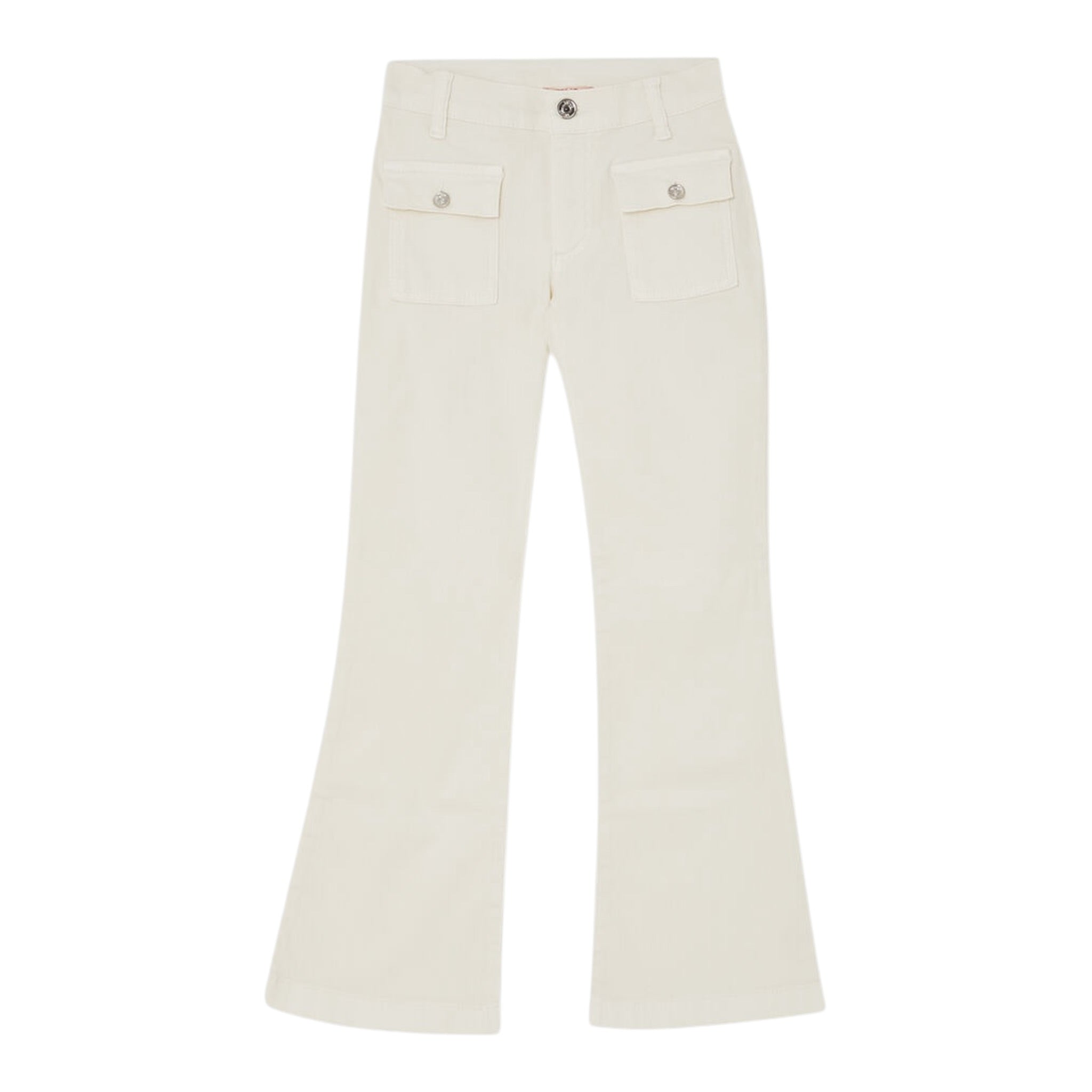 Liu Jo Jeans tinta unita Modello Zampa Panna per Bambina GF5050 PANNA LIU JO 