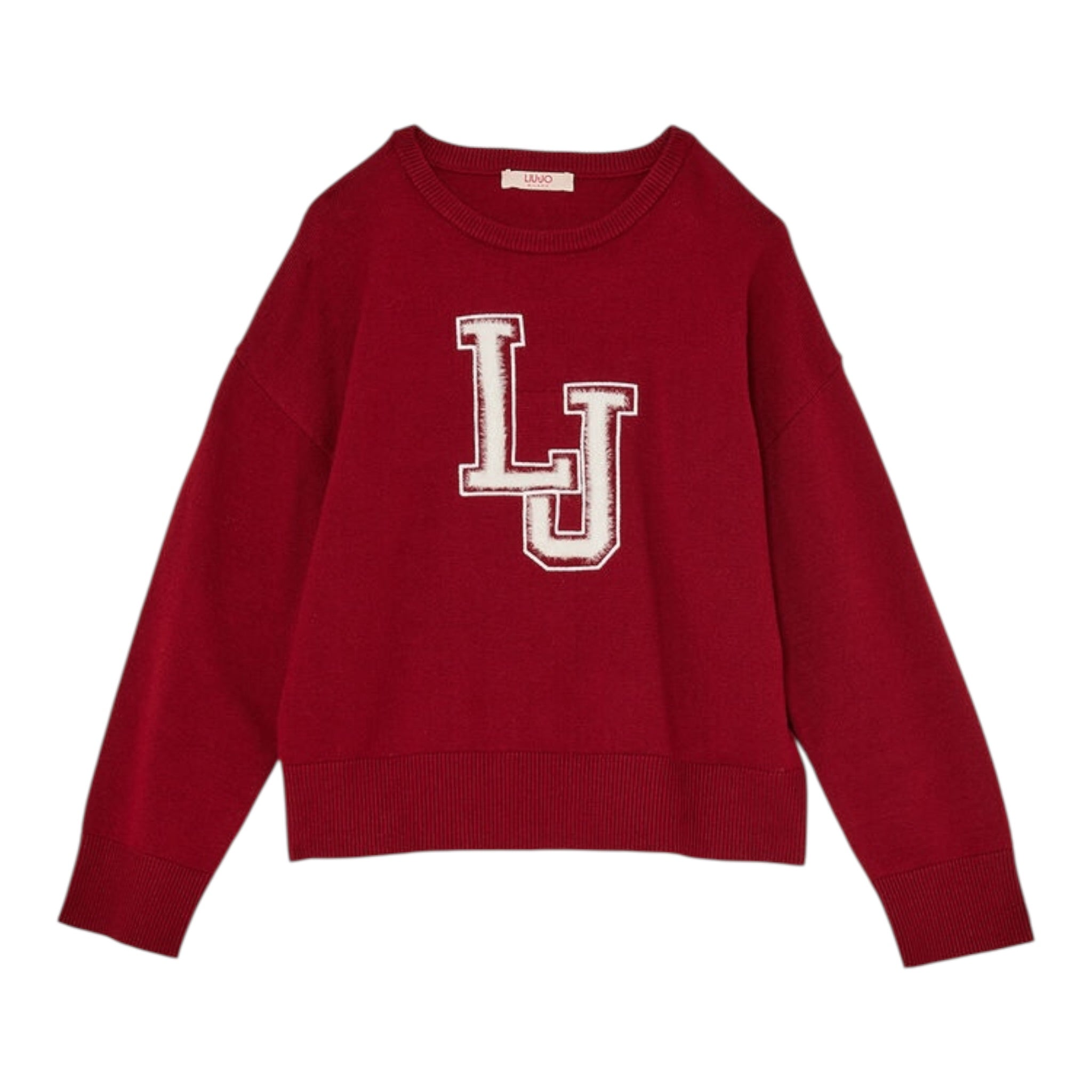 Liu Jo Maglia Girocollo tinta unita Rosso per Bambina GF5065X ROSSO LIU JO 
