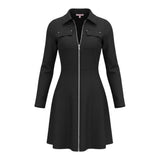 Liu Jo Abito Felpa tinta unita con Zip Nero per Bambina GF5073 NERO LIU JO 