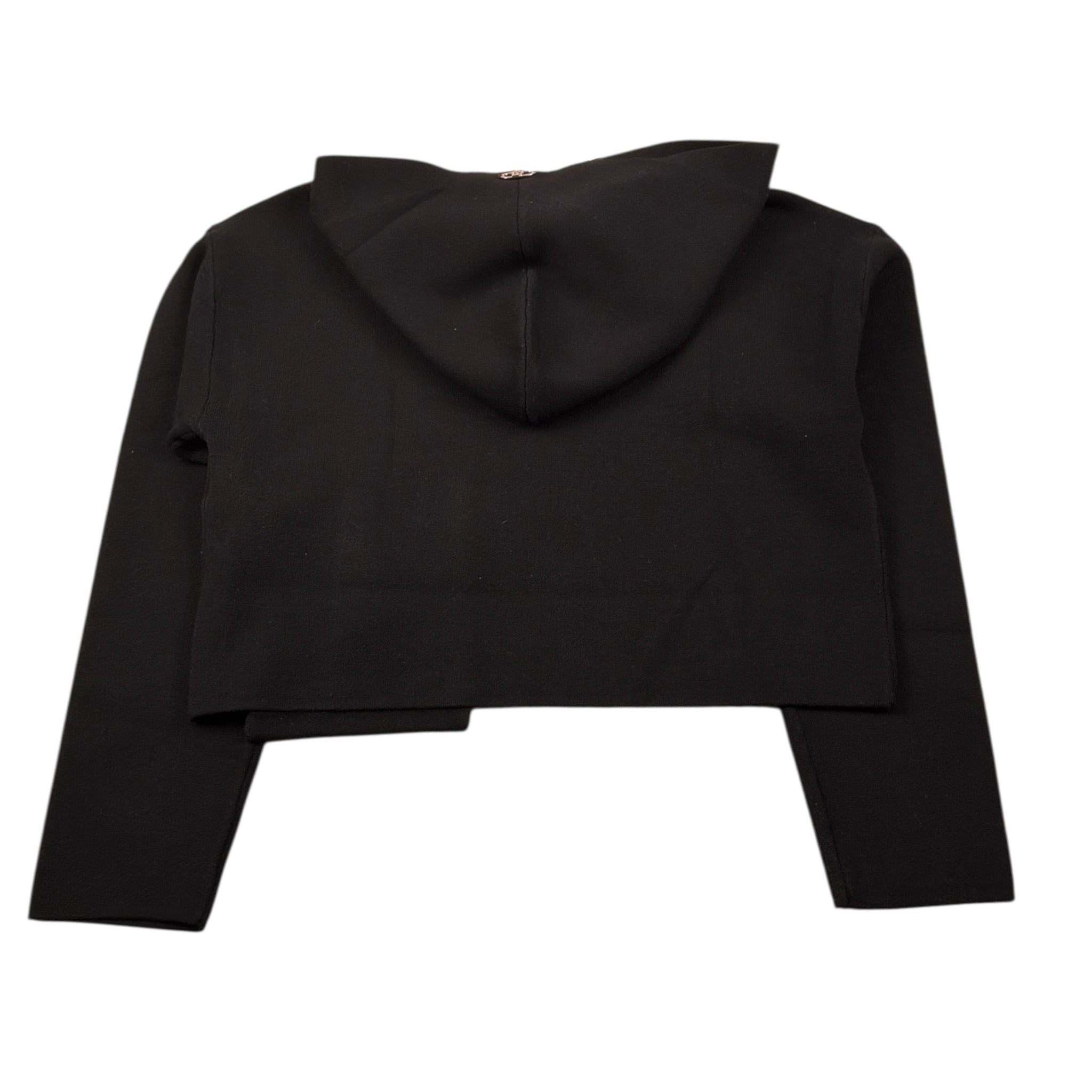 Liu Jo Maglia tinta unita con Cappuccio Nero per Bambina GF5085 NERO LIU JO 