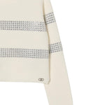 Liu Jo Maglia Girocollo tinta unita con Applicazioni Panna per Bambina GF5088XXX PANNA LIU JO 
