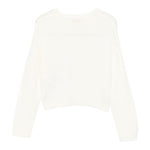Liu Jo Maglia Girocollo tinta unita con Logo Panna per Bambina GF5089XX PANNA LIU JO 