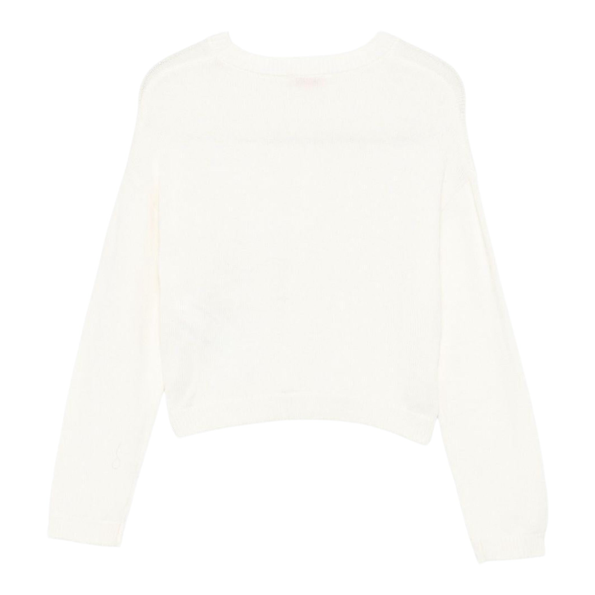 Liu Jo Maglia Girocollo tinta unita con Logo Panna per Bambina GF5089XX PANNA LIU JO 