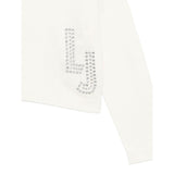 Liu Jo Maglia Girocollo tinta unita con Logo Panna per Bambina GF5089XX PANNA LIU JO 