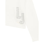 Liu Jo Maglia Girocollo tinta unita con Logo Panna per Bambina GF5089XXXXX PANNA LIU JO 
