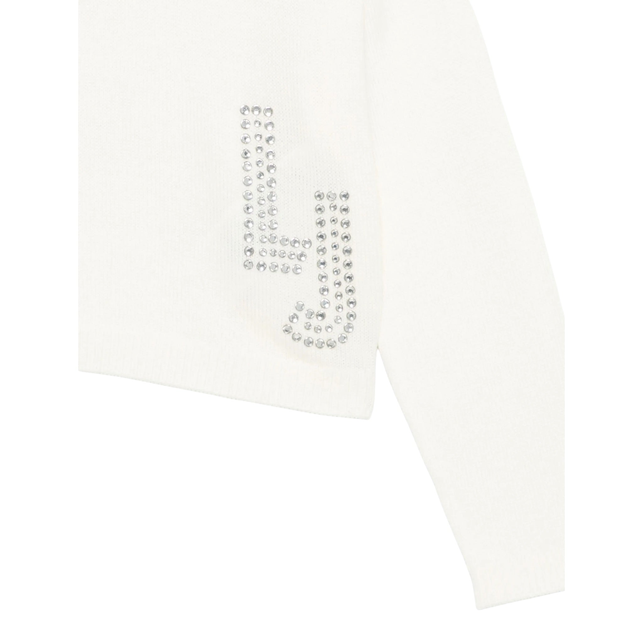 Liu Jo Maglia Girocollo tinta unita con Logo Panna per Bambina GF5089XXXXX PANNA LIU JO 