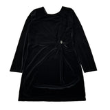 Liu Jo Abito In Velluto tinta unita Manica Lunga Nero per Bambina GF5091 NERO LIU JO 