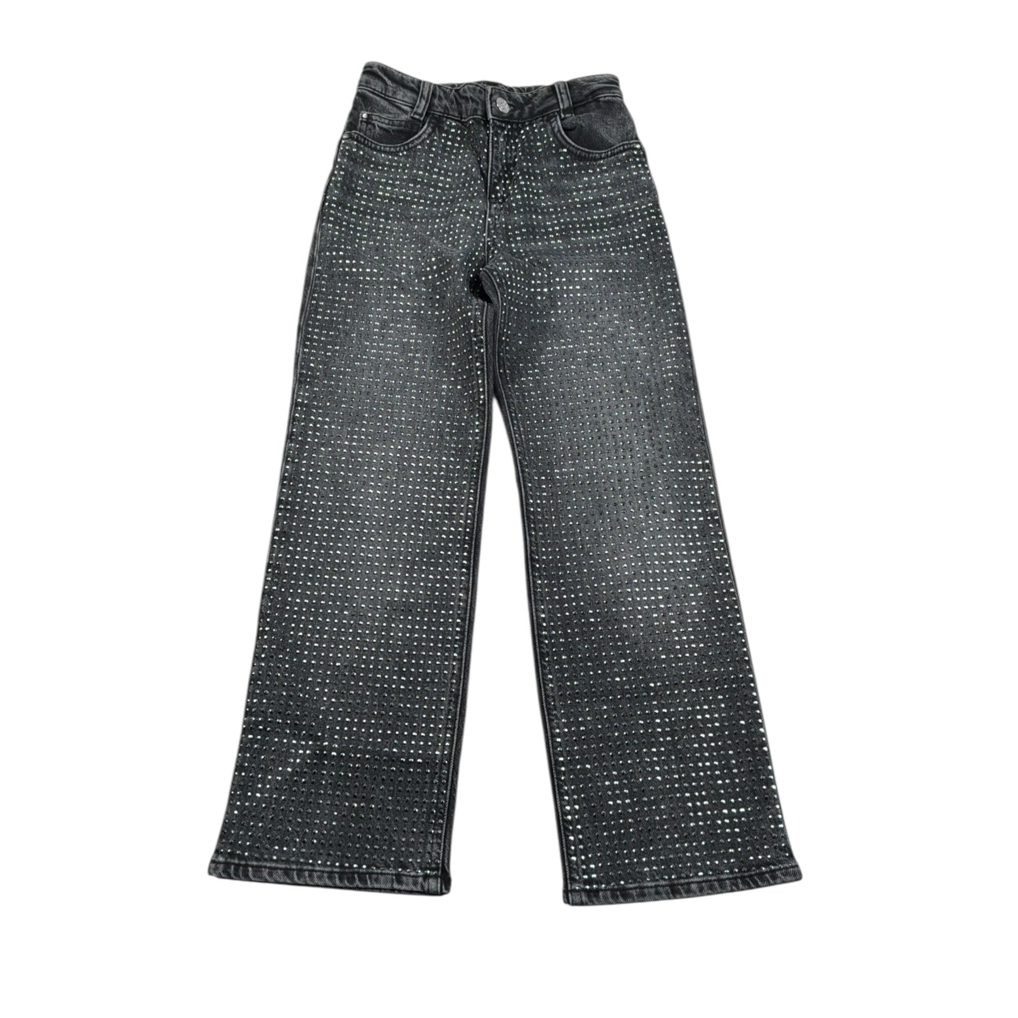Liu Jo Jeans tinta unita con Brillantini Nero per Bambina GF5126 NERO LIU JO 