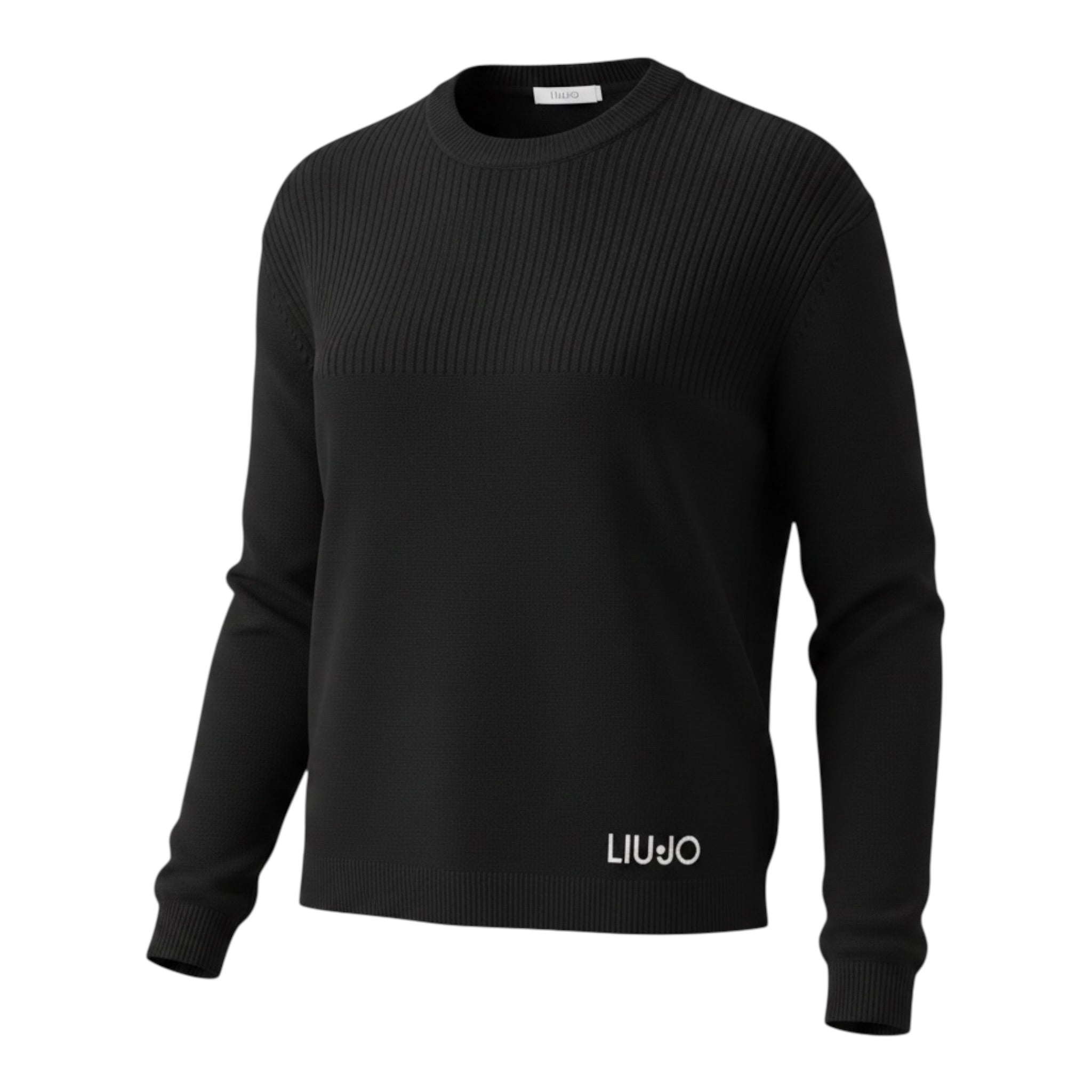Liu Jo Maglia Girocollo tinta unita Nero per Bambina GF5130 NERO LIU JO 