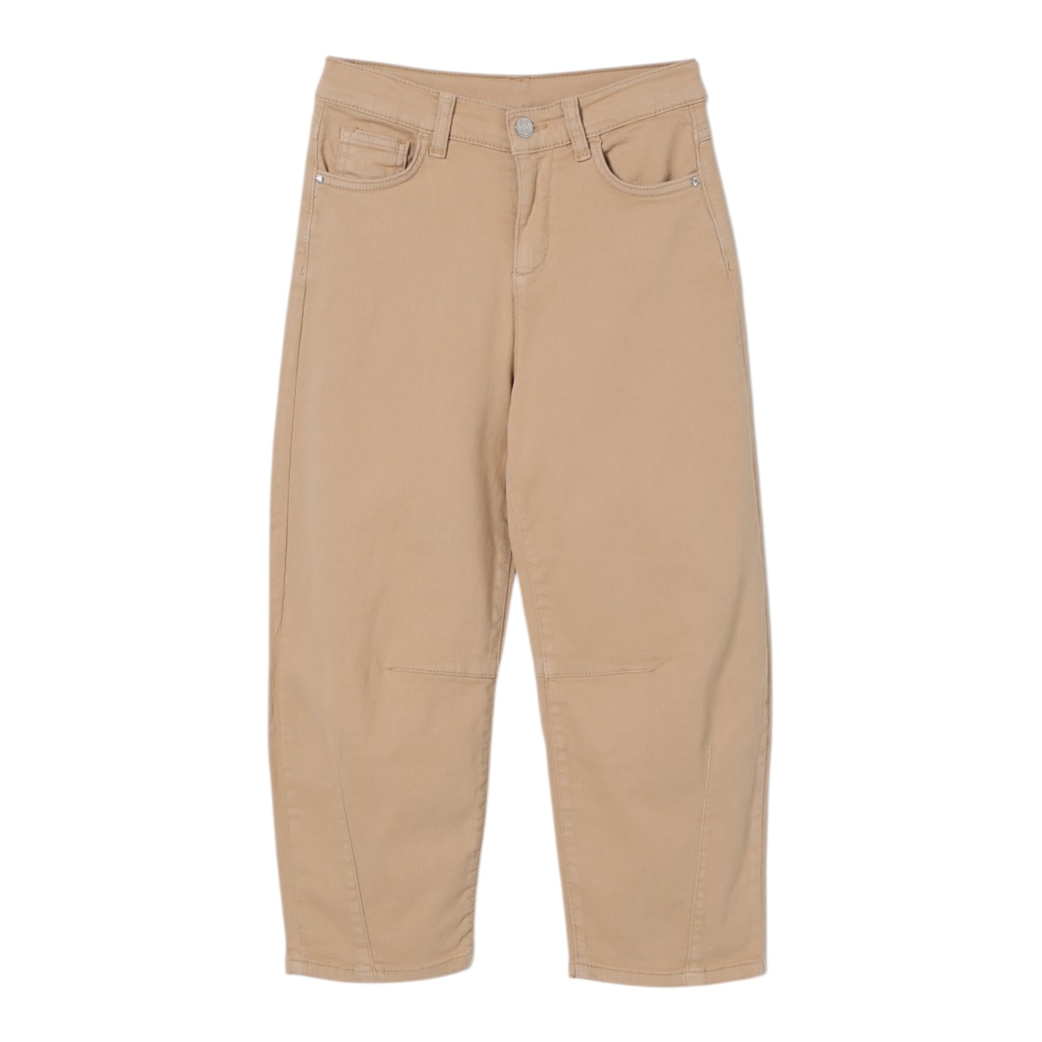 Liu Jo Pantalone tinta unita con Girovita Regolabile Beige per Bambina GF5143 BEIGE LIU JO 