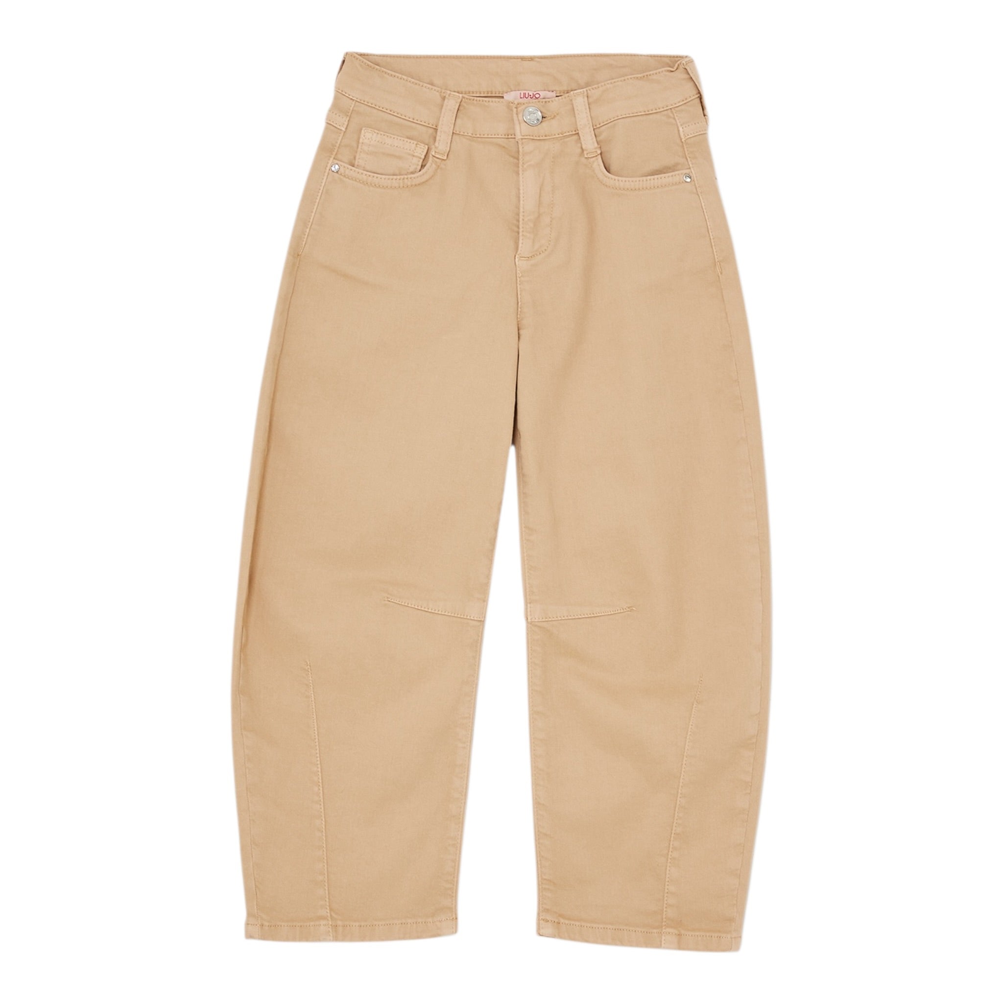 Liu Jo Pantalone tinta unita con Girovita Regolabile Beige per Bambina GF5143X BEIGE LIU JO 