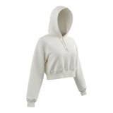 Liu Jo Felpa tinta unita con Cappuccio Panna per Bambina GF5149 PANNA LIU JO 