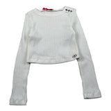 Liu Jo Maglia Girocollo tinta unita Panna per Bambina GF5177 PANNA LIU JO 