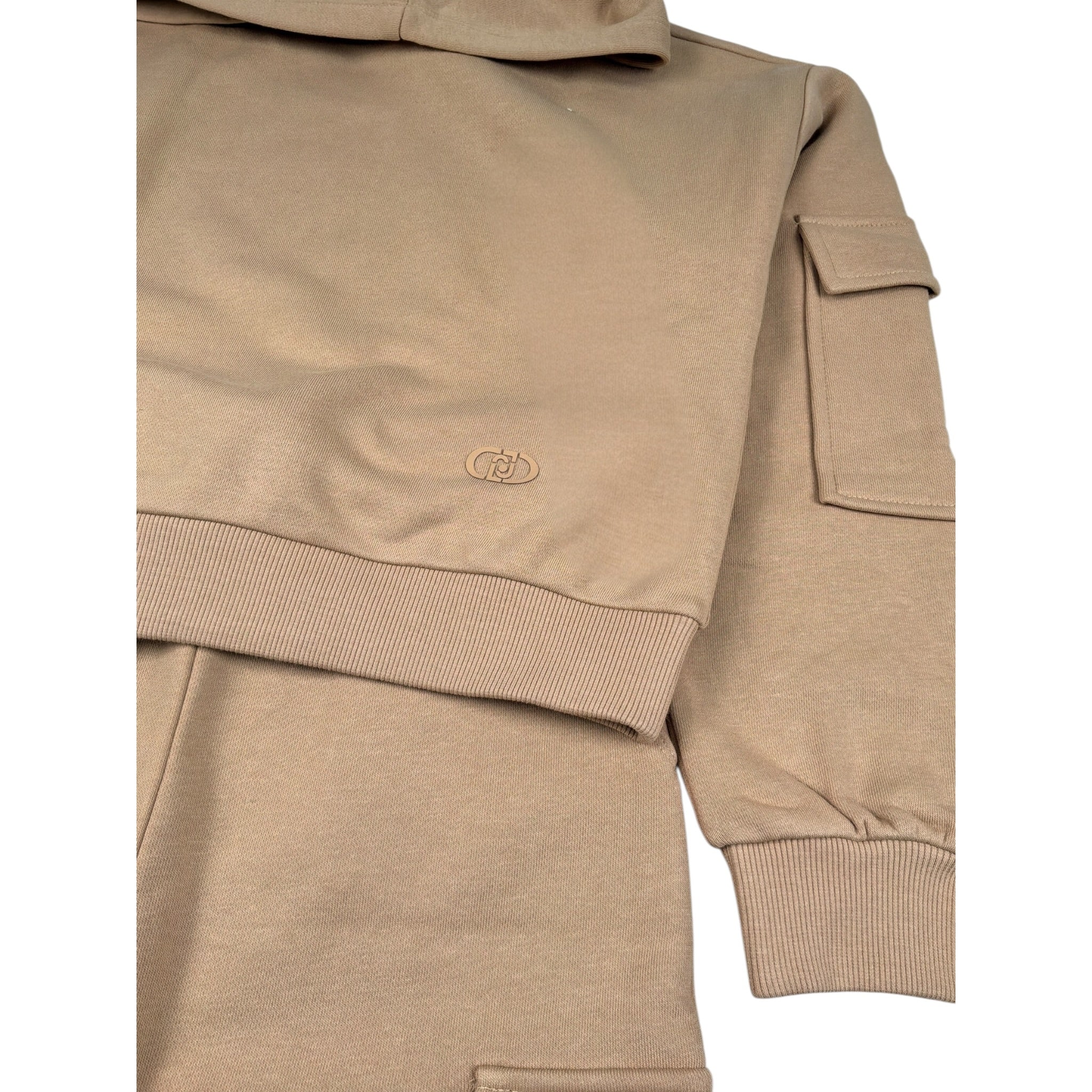 Liu Jo Completo 2 Pezzi Felpa-Gonna tinta unita Beige per Bambina GF5196 BEIGE LIU JO 