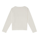 Liu Jo Shirt Girocollo tinta unita con Brillantini Panna per Bambina GF5208 PANNA LIU JO 