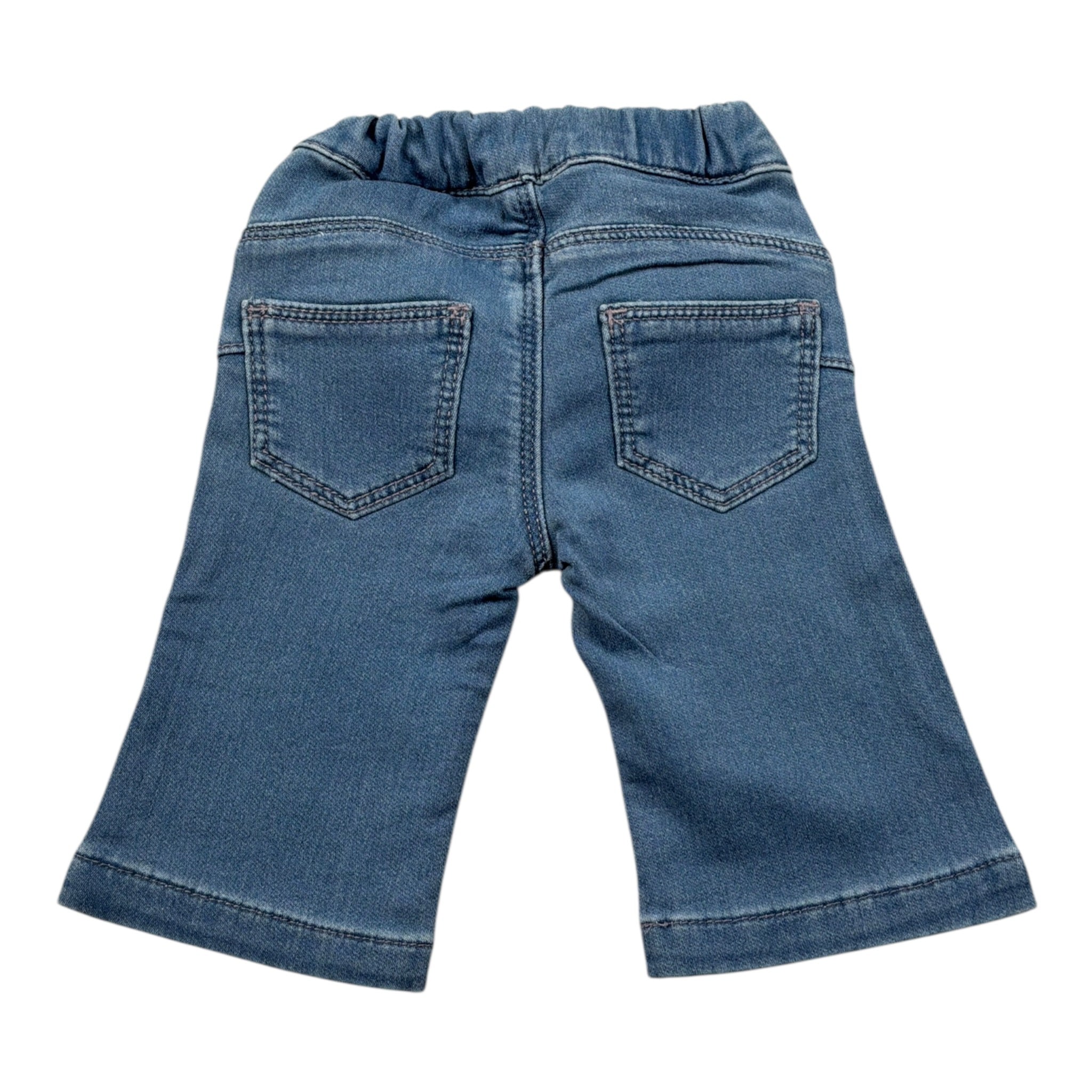 Liu Jo Jeans tinta unita Modello Zampa Azzurro per Neonata HA5067 AZZURRO LIU JO 