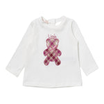 Liu Jo Shirt Girocollo tinta unita con Stampa Panna per Neonata HF3080 PANNA LIU JO 