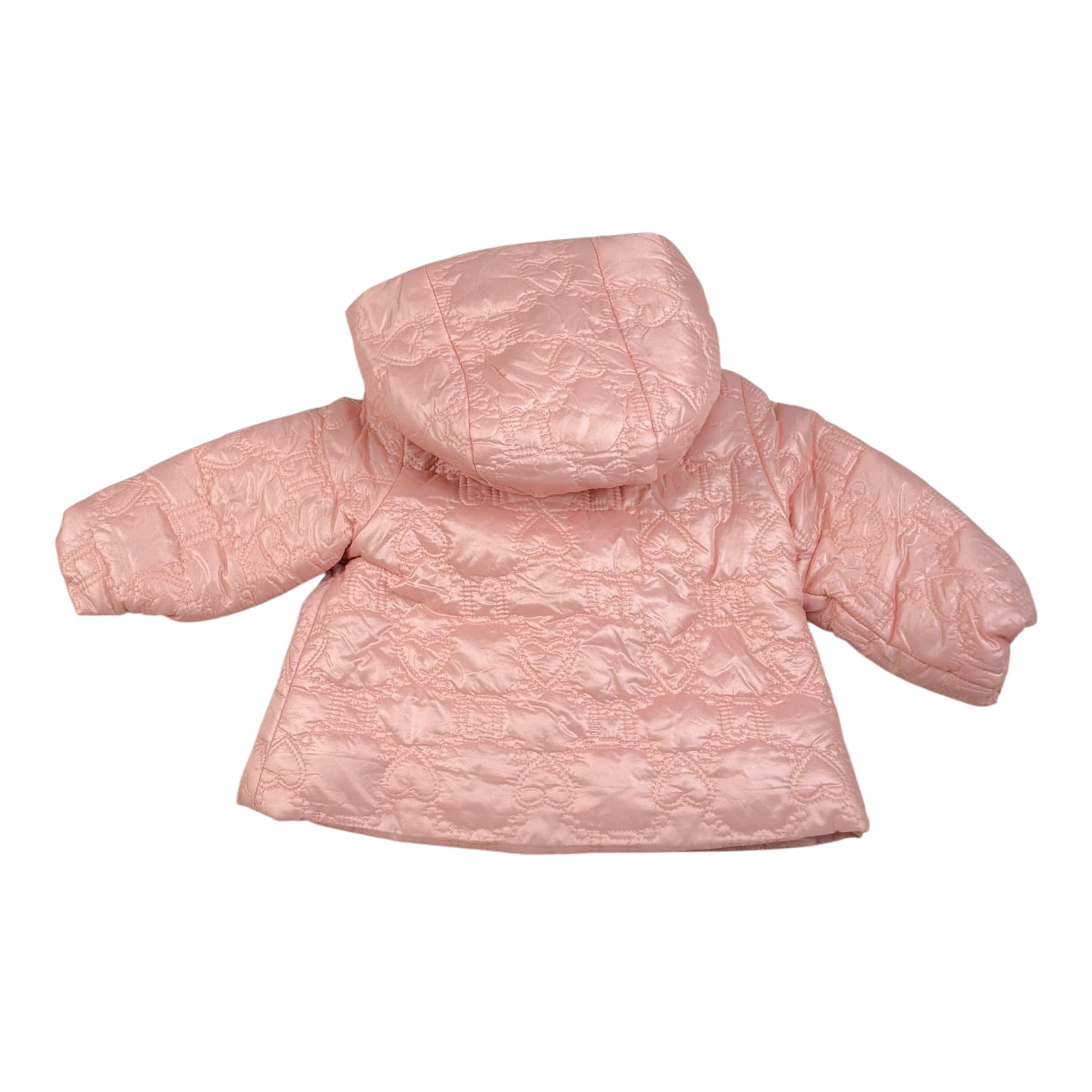 Liu Jo Giubbino tinta unita con Cappuccio E Bottoni Rosa per Neonata HF4006 ROSA LIU JO 