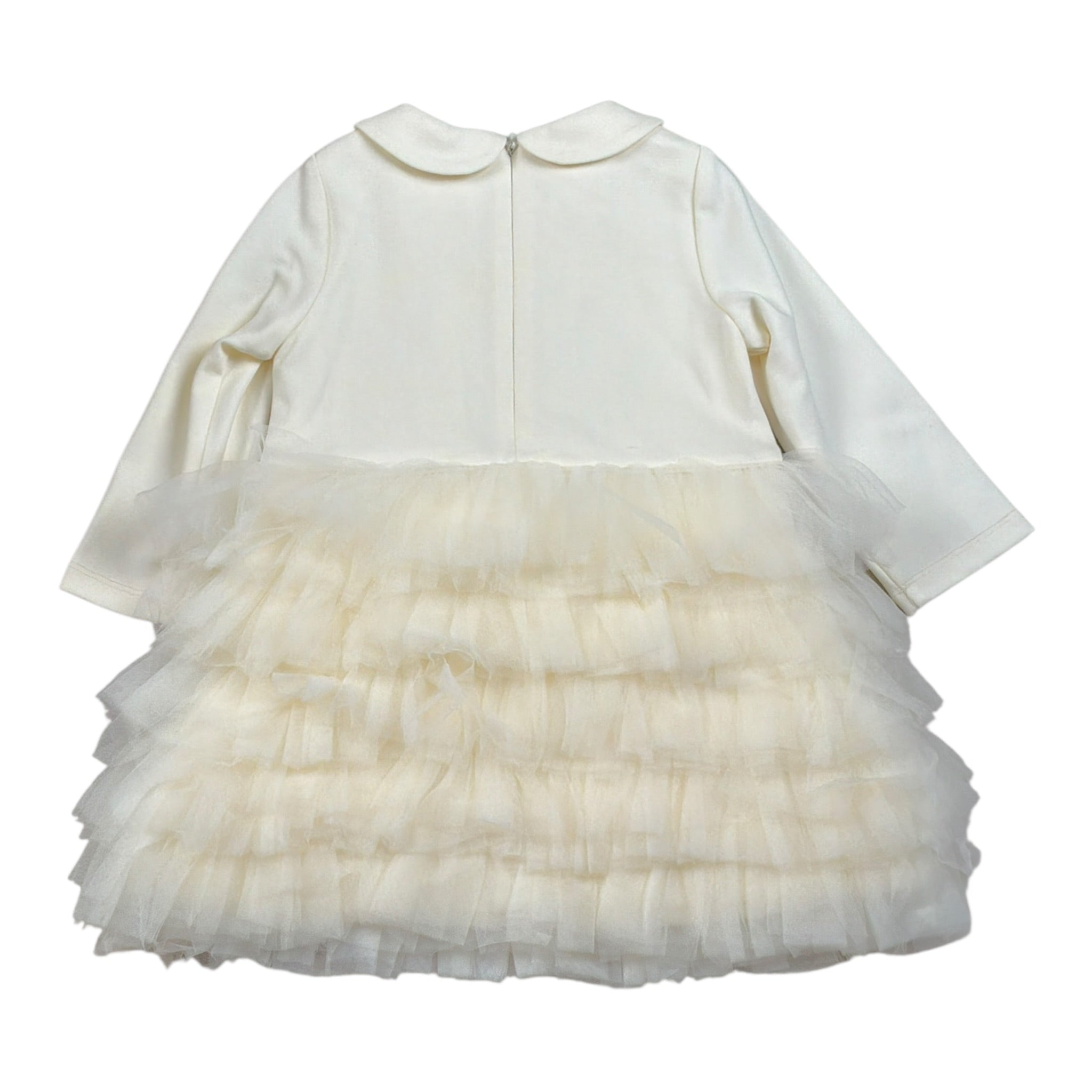 Liu Jo Abito tinta unita con Tulle Panna per Neonata HF4014 PANNA LIU JO 