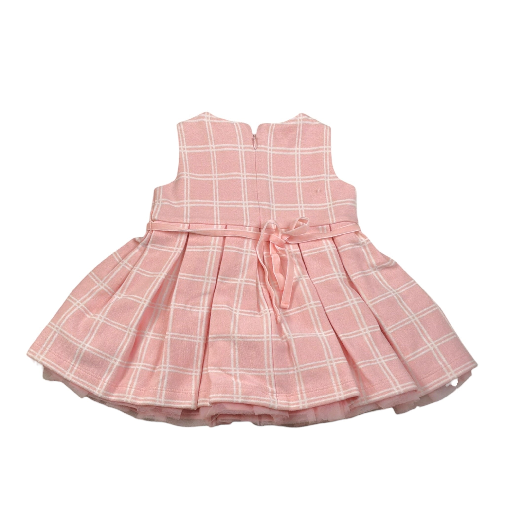 Liu Jo Abito tinta unita con Fantasia A Quadri Rosa per Neonata HF4032 ROSA LIU JO 
