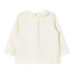 Liu Jo Shirt tinta unita con Stampa E Colletto Panna per Neonata HF4041J0088 PANNA LIU JO 