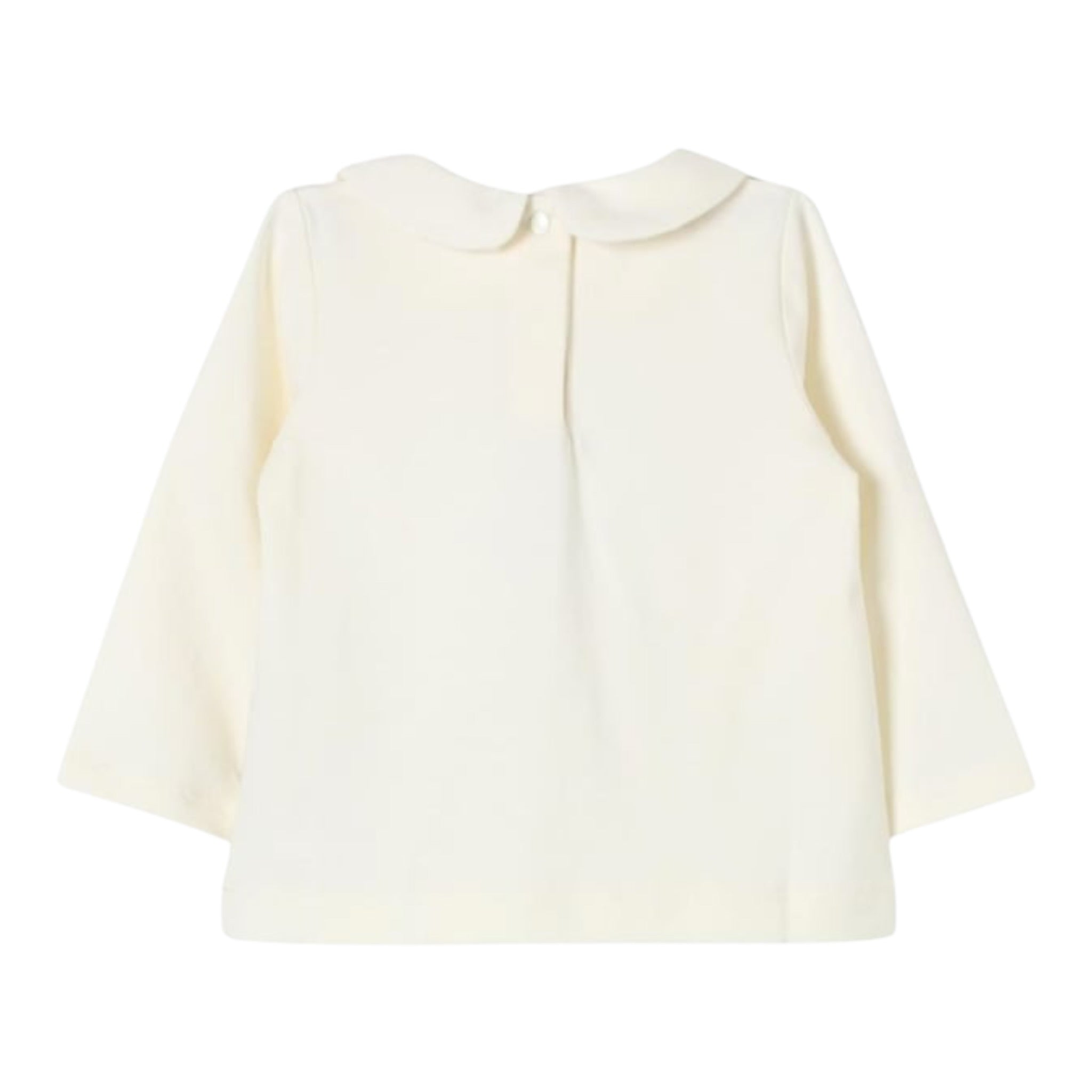 Liu Jo Shirt tinta unita con Stampa E Colletto Panna per Neonata HF4041J0088 PANNA LIU JO 