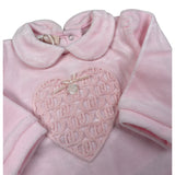 Liu Jo Set Tutina tinta unita In Velluto-Cappello Rosa per Neonata HF5001 ROSA LIU JO 