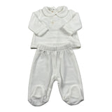Liu Jo Completo 2 Pezzi Maglia-Ghettina In Ciniglia Bianco per Neonata HF5002 BIANCO LIU JO 