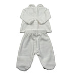 Liu Jo Completo 2 Pezzi Maglia-Ghettina In Ciniglia Bianco per Neonata HF5002 BIANCO LIU JO 