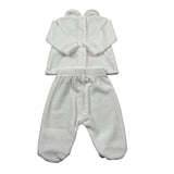Liu Jo Completo 2 Pezzi Maglia-Ghettina In Ciniglia Bianco per Neonata HF5002 BIANCO LIU JO 