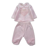 Liu Jo Completo 2 Pezzi Maglia-Ghettina In Ciniglia Rosa per Neonata HF5002X ROSA LIU JO 