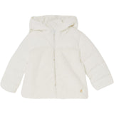 Liu Jo Giubbino tinta unita con Zip E Cappuccio Bianco per Neonata HF5014 BIANCO LIU JO 