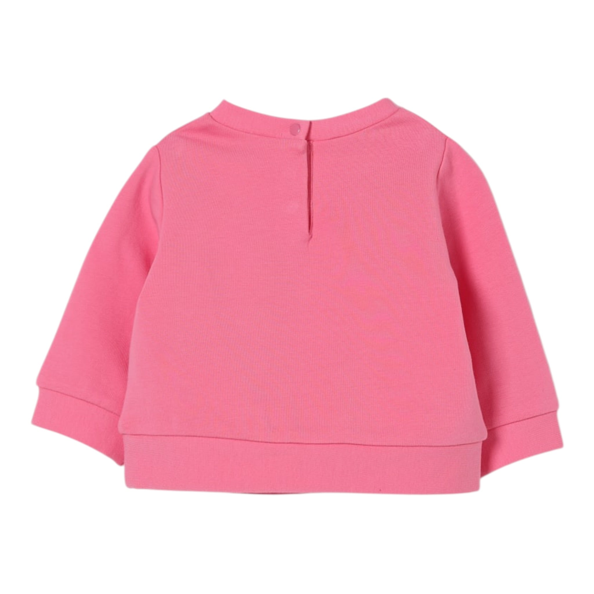 Liu Jo Felpa Chiusa Girocollo tinta unita Rosa per Neonata HF5018 ROSA LIU JO 