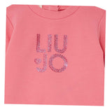 Liu Jo Felpa Chiusa Girocollo tinta unita Rosa per Neonata HF5018X ROSA LIU JO 