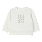 Liu Jo Felpa Chiusa Girocollo tinta unita Bianco per Neonata HF5018XX BIANCO LIU JO 