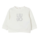 Liu Jo Felpa Chiusa Girocollo tinta unita Bianco per Neonata HF5018XX BIANCO LIU JO 