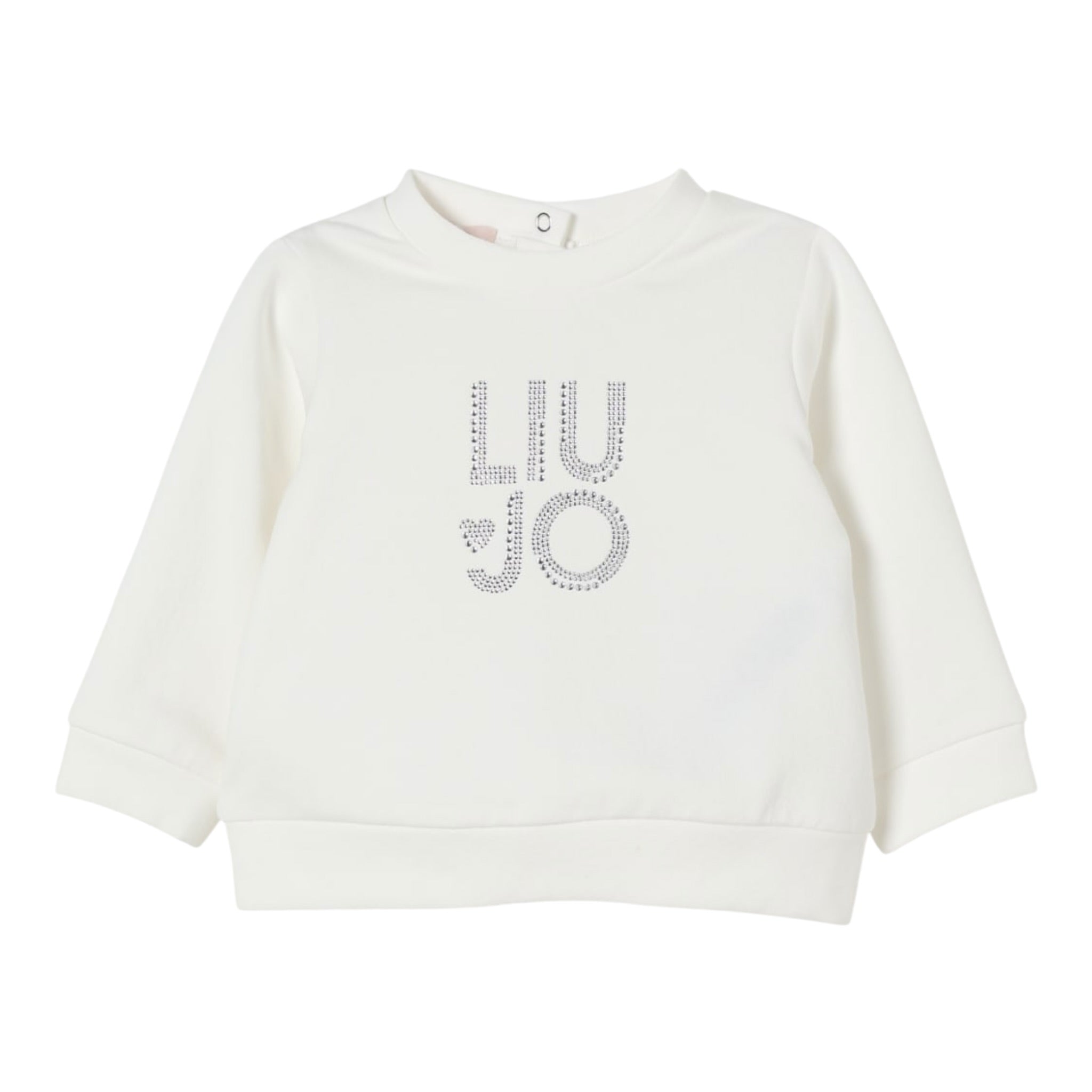 Liu Jo Felpa Chiusa Girocollo tinta unita Bianco per Neonata HF5018XX BIANCO LIU JO 