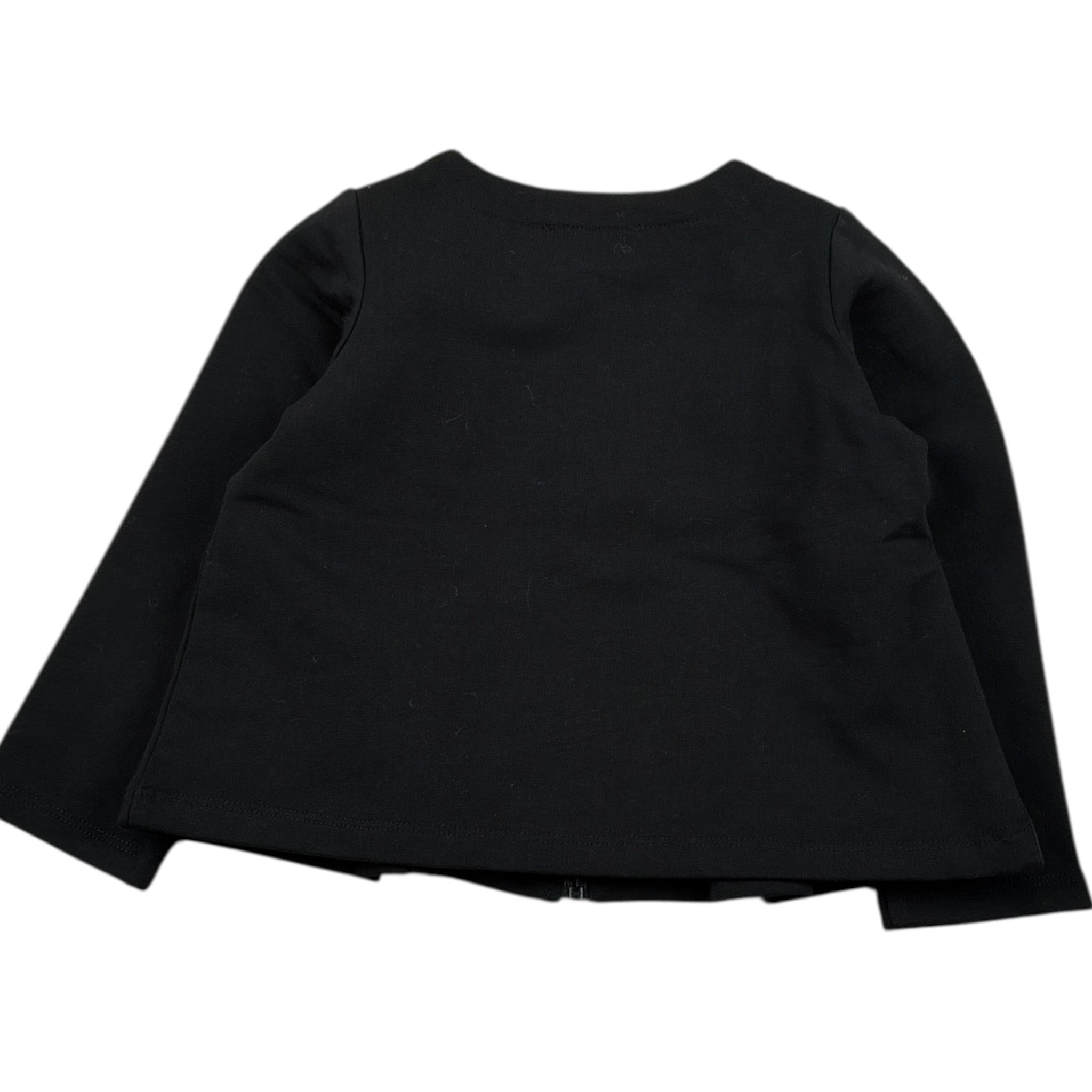 Liu Jo Felpa tinta unita con Zip Nero per Neonata HF5020 NERO LIU JO 