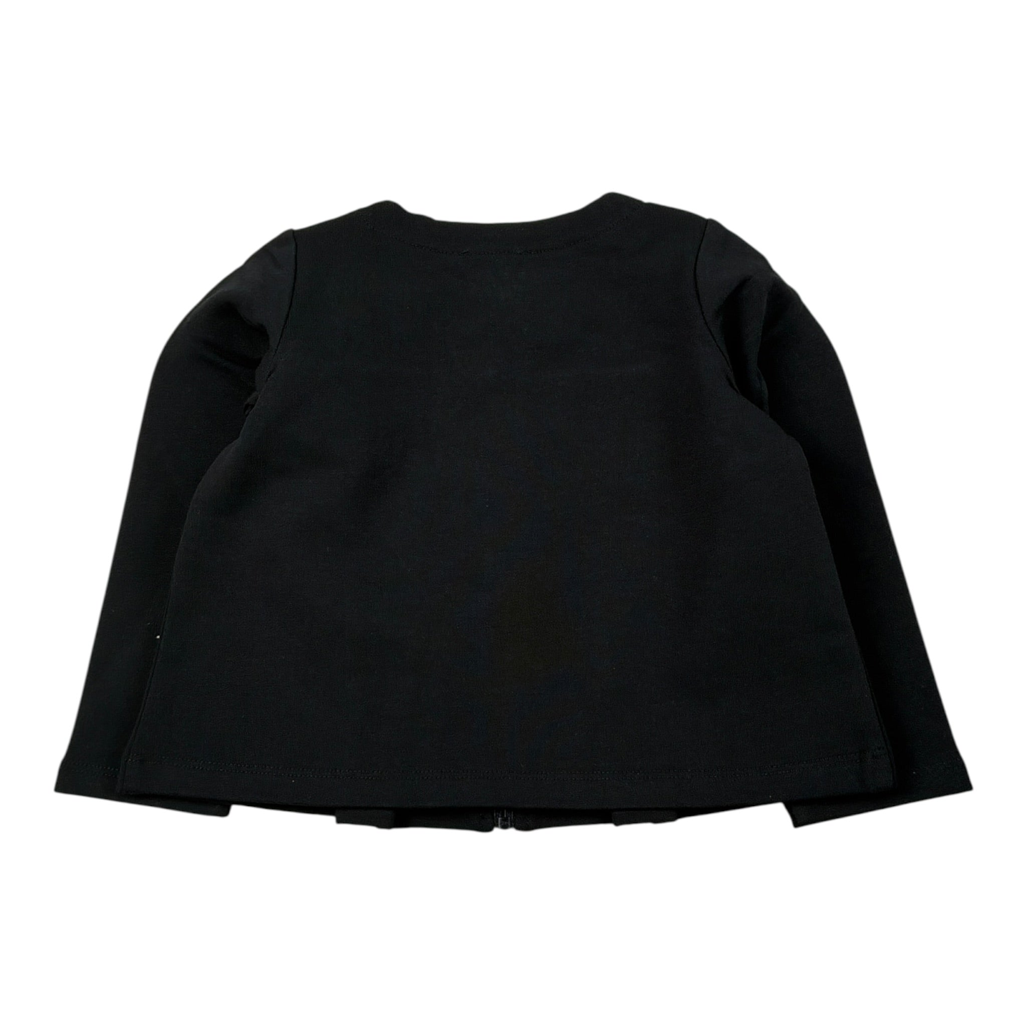 Liu Jo Felpa tinta unita con Zip Nero per Neonata HF5020X NERO LIU JO 