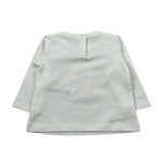 Liu Jo Shirt Girocollo tinta unita con Brillantini Bianco per Neonata HF5025 BIANCO LIU JO 