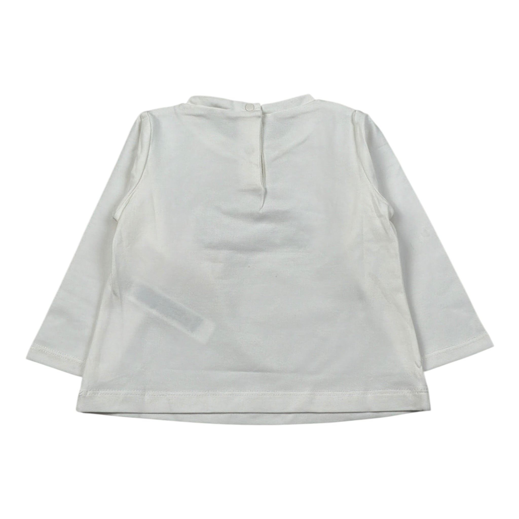 Liu Jo Shirt Girocollo tinta unita con Brillantini Bianco per Neonata HF5026J00 BIANCO LIU JO 