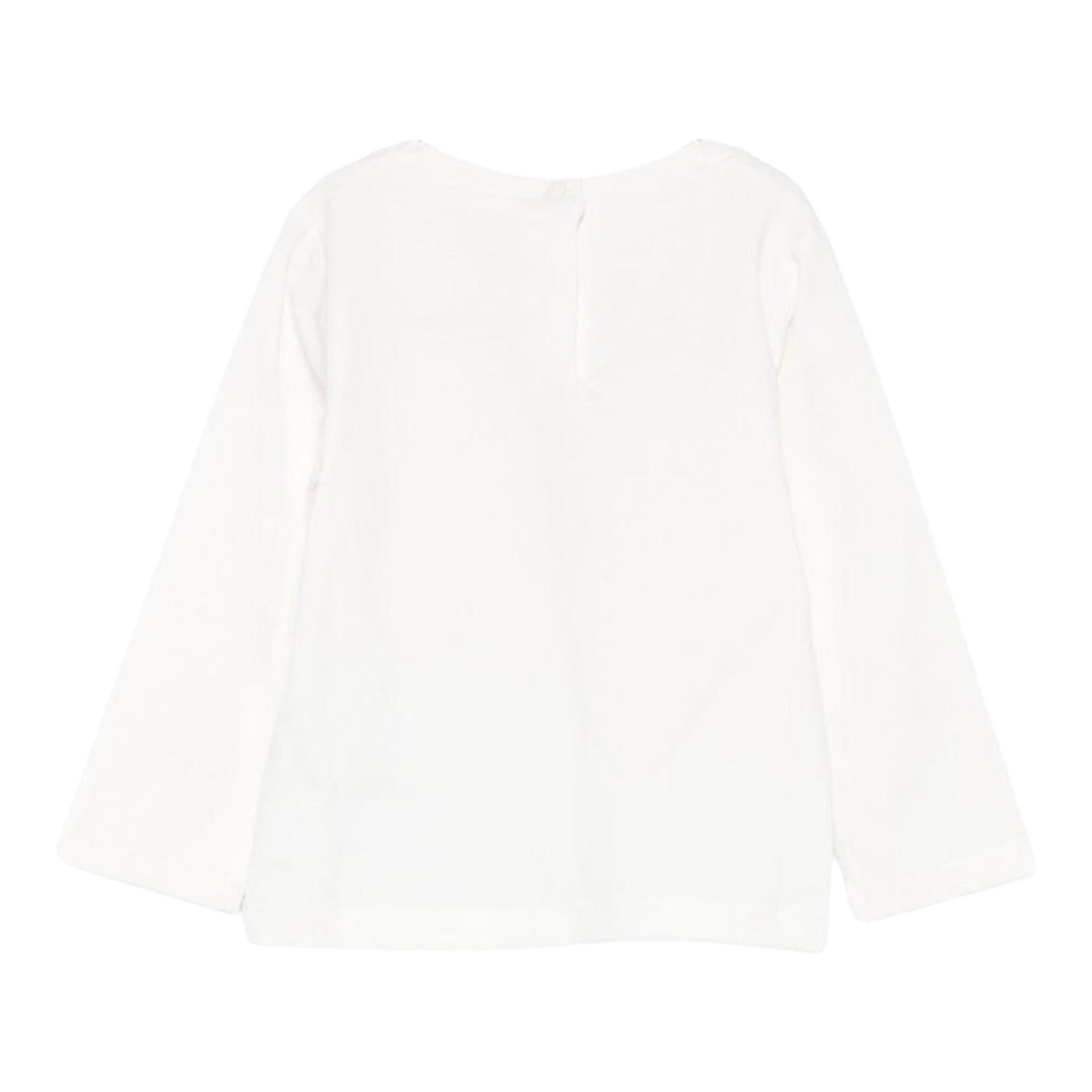 Liu Jo Shirt Girocollo tinta unita con Brillantini Panna per Neonata HF5026X PANNA LIU JO 
